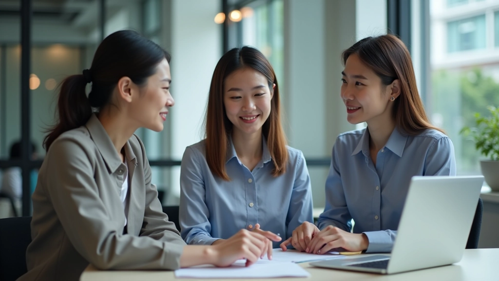 Team of professionals collaborating in modern workspace