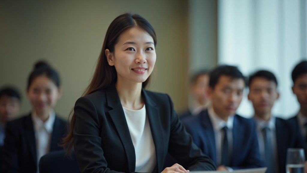Professional in a meeting setting, nodding while listening with a thoughtful expression